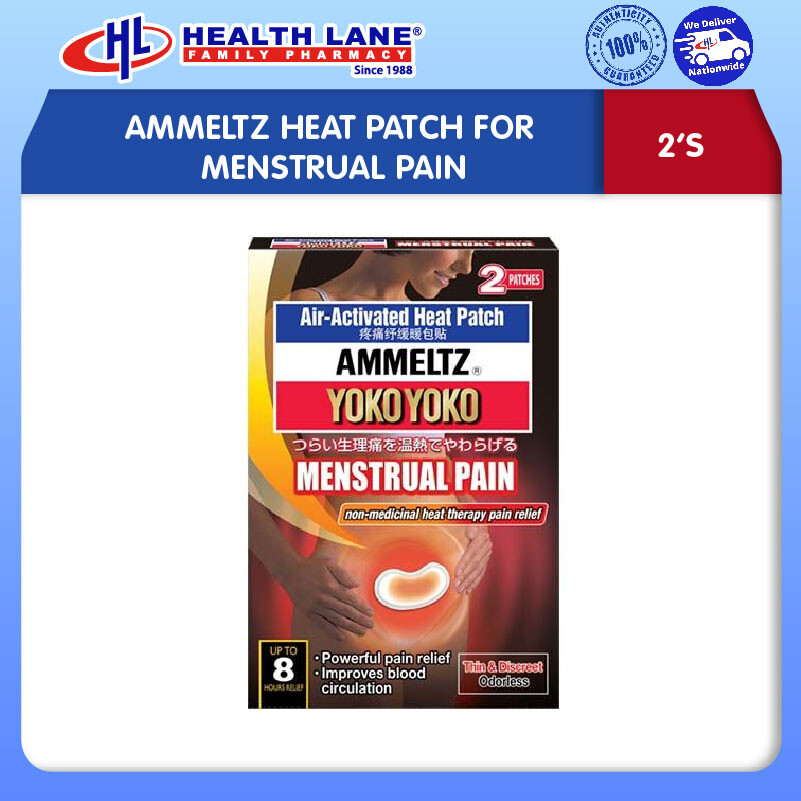 AMMELTZ HEAT PATCH FOR MENSTRUAL PAIN (2'S)